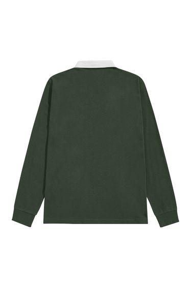Front Row Mens Long Sleeve Sports Rugby Shirt - Bottle Green product thumbnail 2