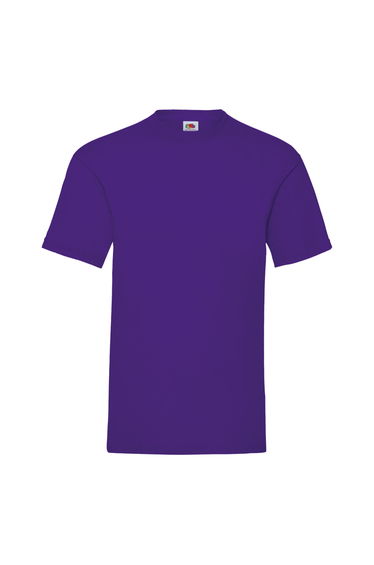 Fruit Of The Loom Mens Valueweight Short Sleeve T-Shirt - Purple