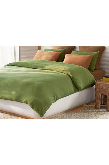 Yafa 100% Organic Cotton Muslin 200 Thread Count Fitted Sheet