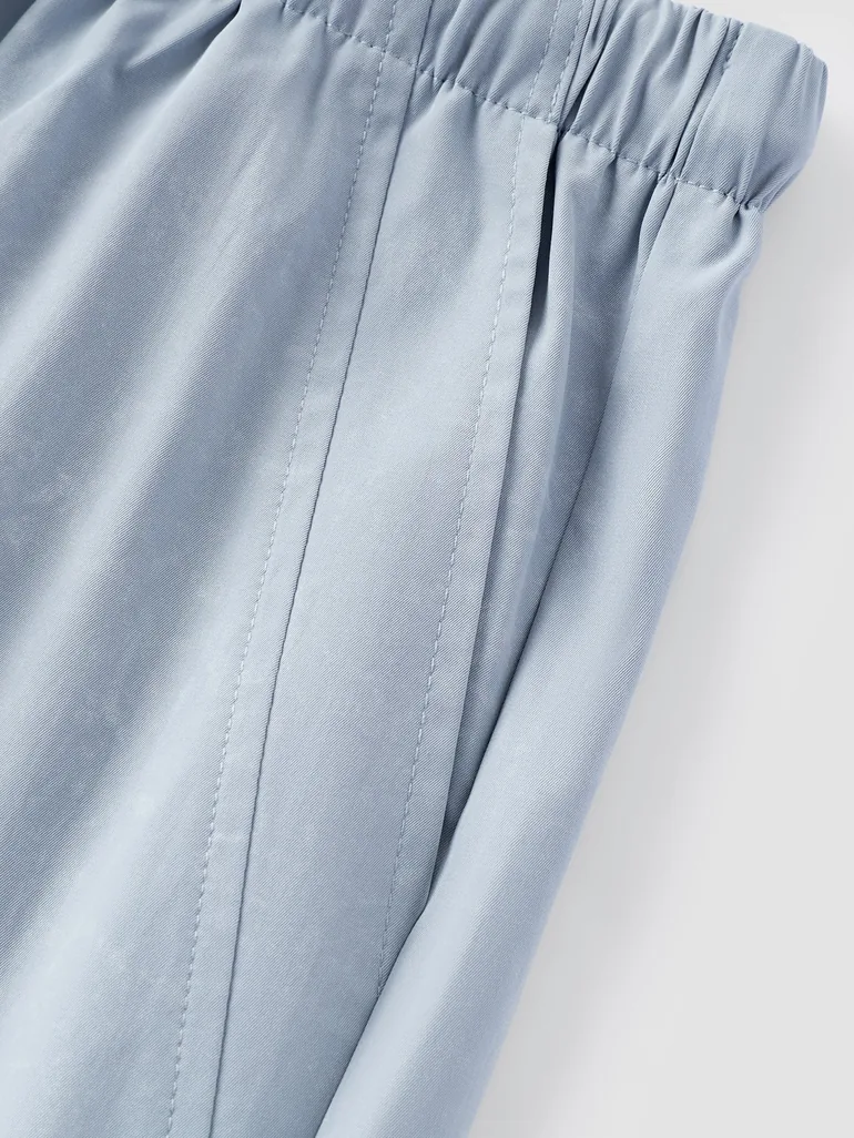 Women's Elastic Waist Wide Leg Pants - 4