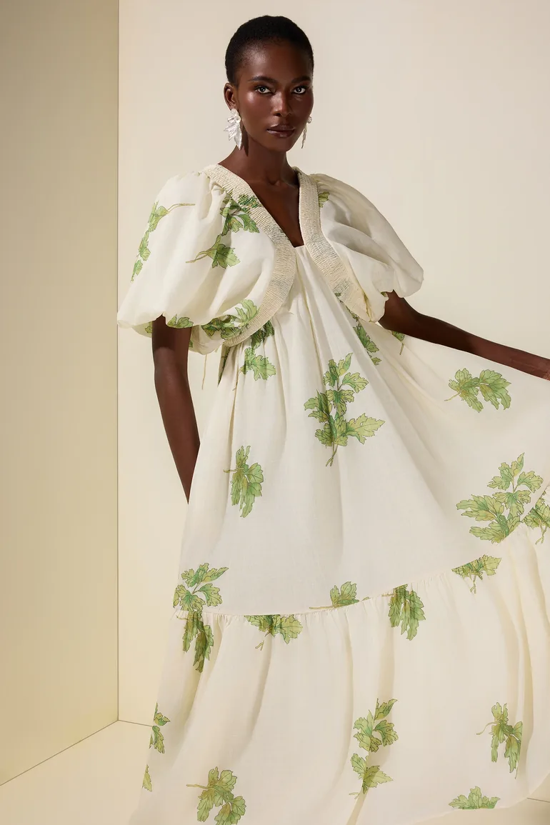 فستان جاردان فو  متعدد الالوان بطبعة أزهار - 2