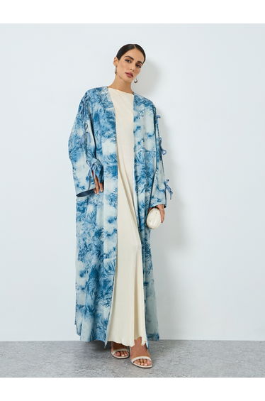 Women Graphic Printed Long Sleeve Abaya