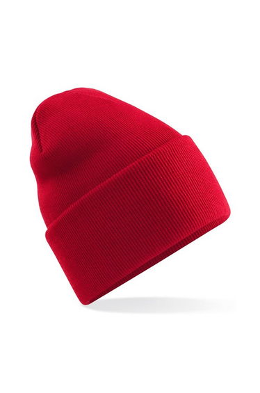 Beechfield Unisex Adult Original Turned Up Cuff Beanie - Classic Red