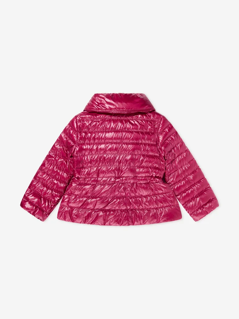 Moncler Enfant Girls Down Padded Fem Jacket in Pink - 1