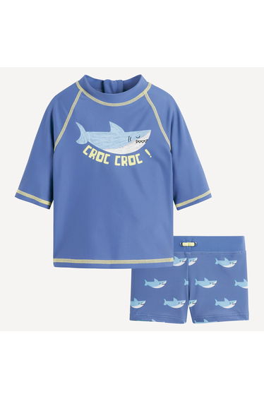 UV Protection T-Shirt with Shorts Swim Set