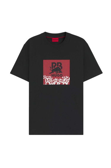 Hugo Mens Red Bull Crew Neck T-Shirt - Black