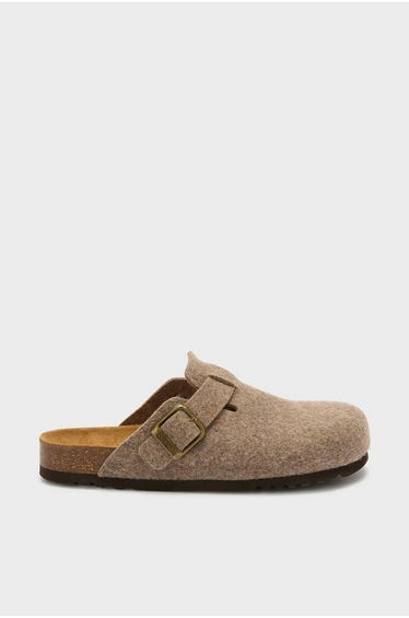 Oliver Felt Clog Light Brown