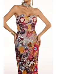 Satu Floral Glitter Maxi Dress - 9