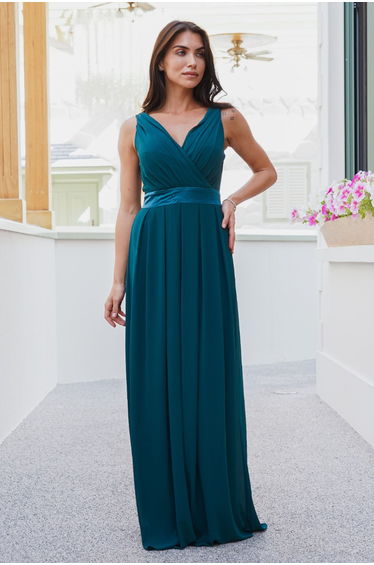 TFNC Kily Forest Green Maxi Dress