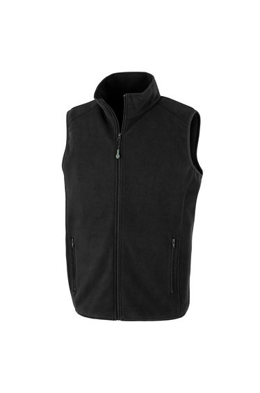 Result Genuine Recycled Mens Polarthermic Fleece Body Warmer - Black