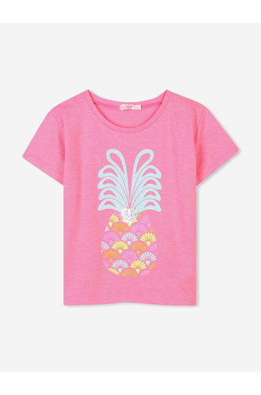 Girls Pineapple T-Shirt in Pink