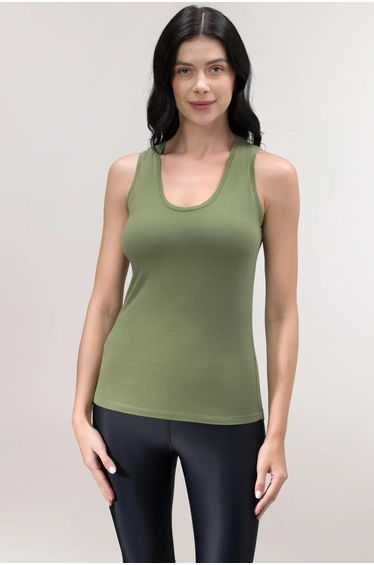 Easybend Tank Top - CORE MUSK GREEN