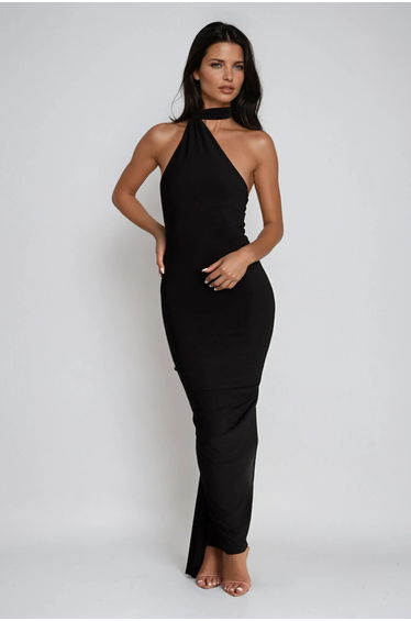 Cissy Backless Scarf Maxi Dress
