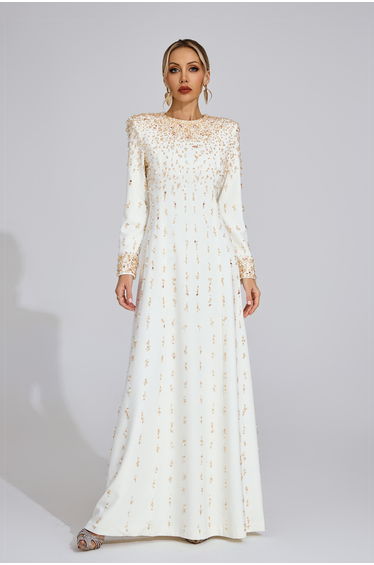 Tanith White Diamond Maxi Dress