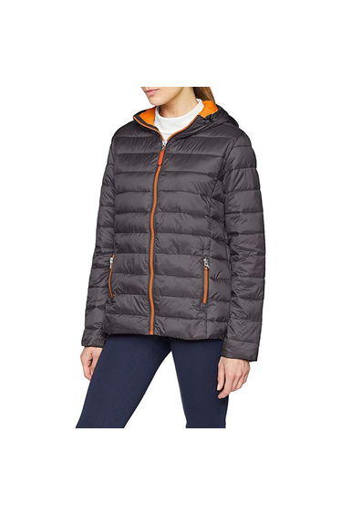 Result Urban Womens/Ladies Snowbird Hooded Jacket - Grey/Orange