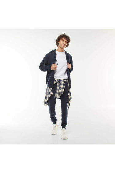 Lightweight plain joggers BLUE