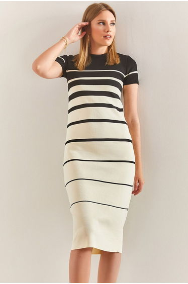 Women's Striped Sweater Dress
