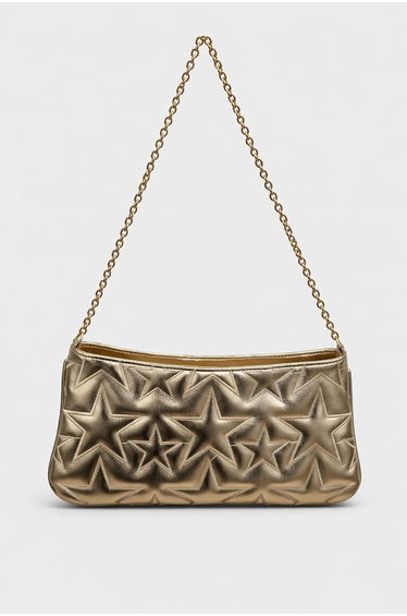 Star Embroidered Chain Strap Women's Shoulder Bag