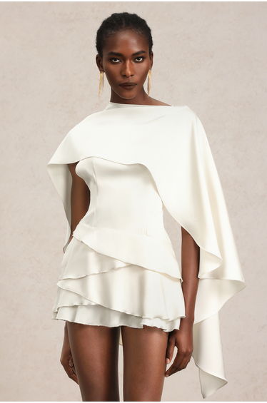 Susan Backless Sleeveless Layered Mini Dress