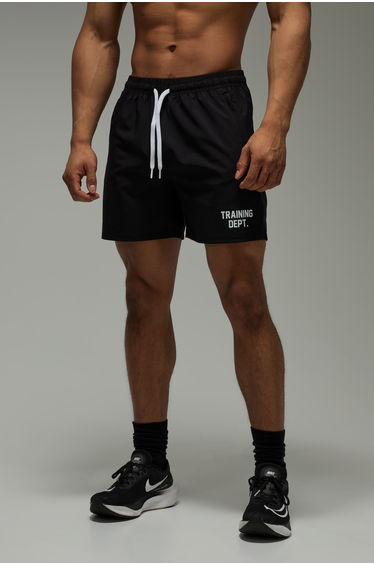 Training Dept 5inch Stretch Woven Short - black
