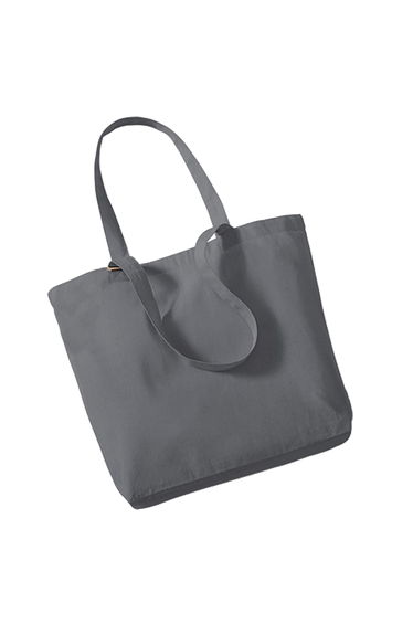 Westford Mill Organic Cotton Shopper Bag - 16 Litres - Graphite Grey