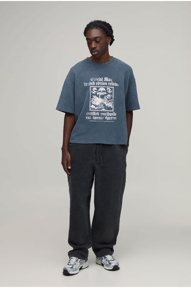 Balloon Fit Gothic Washed Jogger - washed charcoal