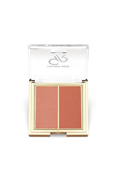 Golden Rose ICONIC BLUSH DUO NO:02 PEACHY CORAL