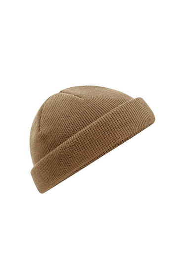 Beechfield Fisherman Mini Recycled Beanie - Biscuit Beige