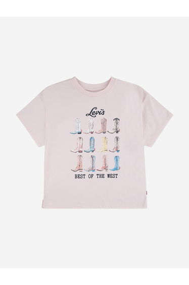 Levi's Girls Boots Oversized T-Shirt in Pink
