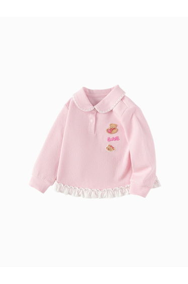 Girls' Long Sleeve Top With Embroidery