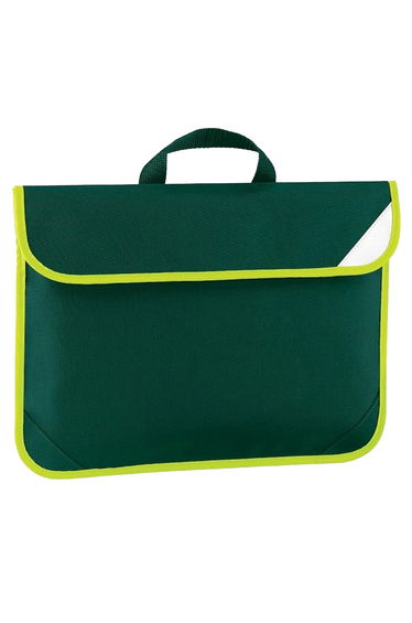 Quadra Enhanced-Vis Book Bag - 4 Litres - Bottle Green