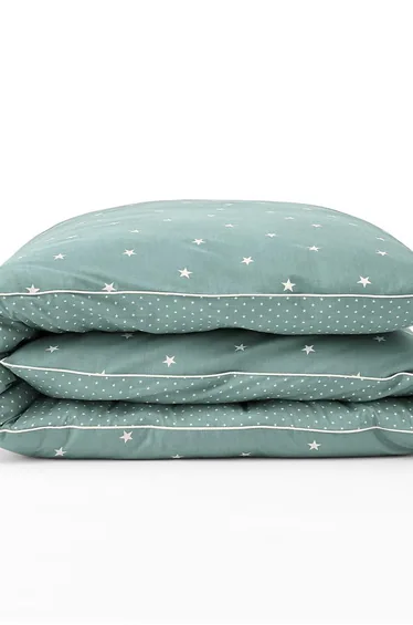 Stella Star 100% Organic Cotton 400 Thread Count Cot Duvet Cover