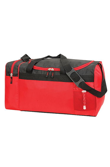 Shugon Cannes Sports/Overnight Holdall / Duffle Bag (33 Litres) - Red/Black