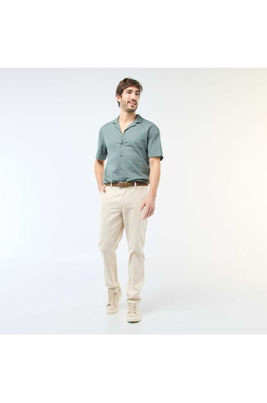 Solid Chino Pants - Standard Waist WHITE