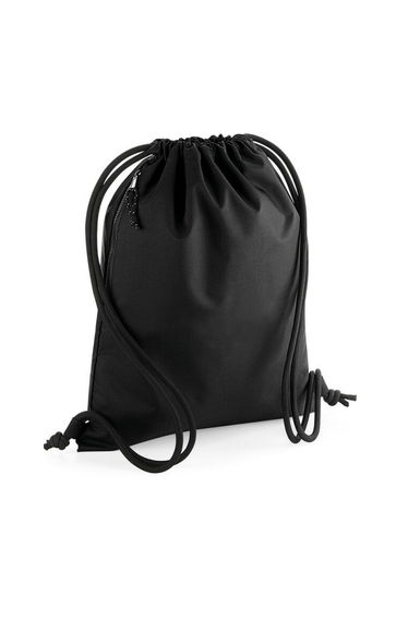 Bagbase Recycled Drawstring Bag - Black