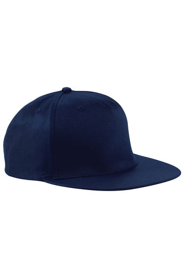 Beechfield Unisex 5 Panel Retro Rapper Cap (Pack of 2) - French Navy