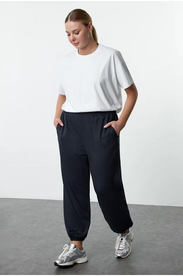Indigo Loose Jogger Modal Knitted Sweatpants