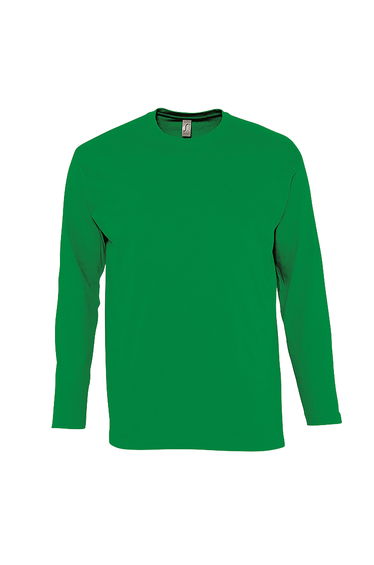 SOLS Mens Monarch Long Sleeve T-Shirt - Kelly Green