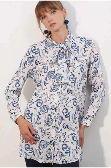 BDART Long Floral Viscose Shirt