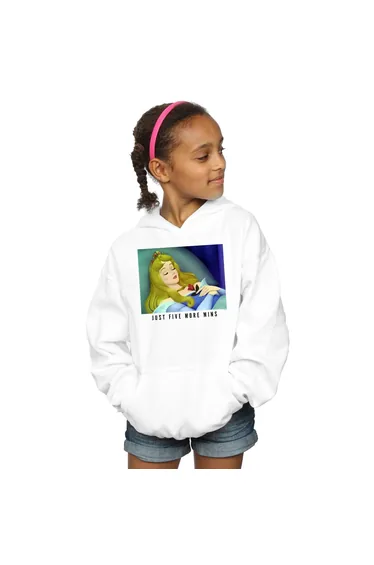 Disney Princess Girls Sleeping Beauty Five More Minutes Hoodie - White