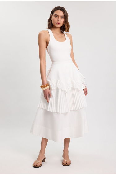 Ruffled Maxi Skirt
