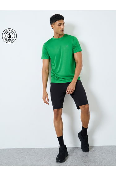 Regular Dry Fit Active T-Shirt with Logo Detail