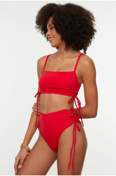Bikini Bottom - Red - Plain