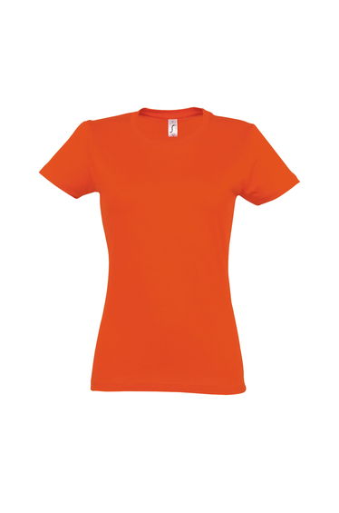 SOLS Womens/Ladies Imperial Heavy Short Sleeve T-Shirt - Orange