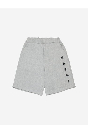 MARNI Kids Logo Shorts in Grey