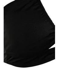 Black Tie Detailed Slimming Effect Bikini Top - 8