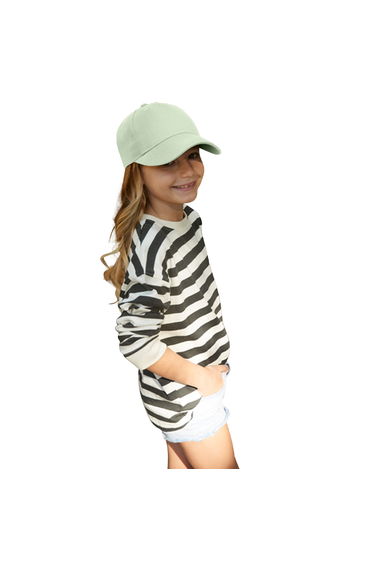 Beechfield Childrens/Kids Organic Cotton 5 Panel Baseball Cap - Pistachio