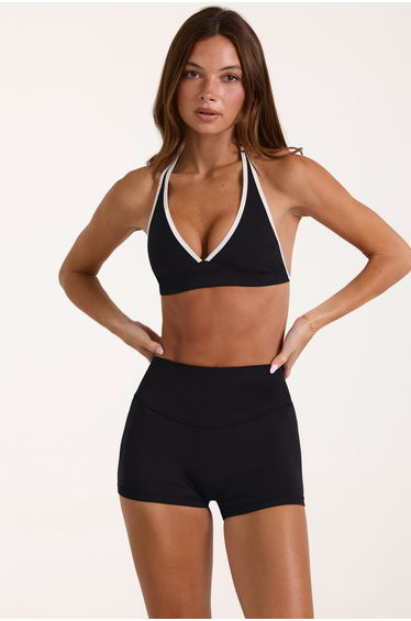 Soft Active Sports Bra in Black