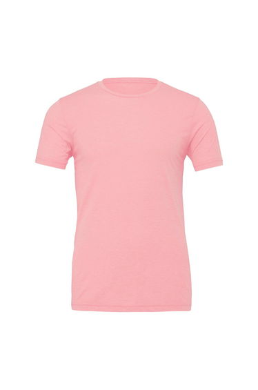 Canvas Unisex Jersey Crew Neck T-Shirt / Mens Short Sleeve T-Shirt - Pink