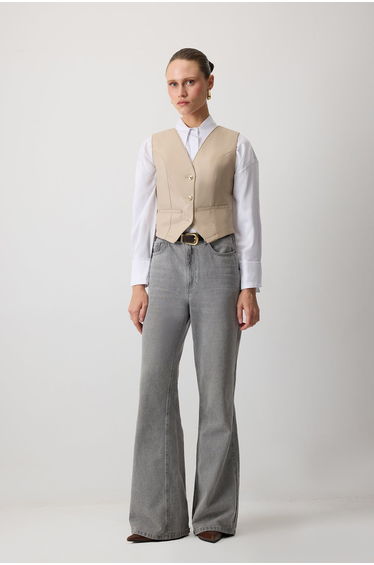VEGAN LEATHER BLAZER VEST